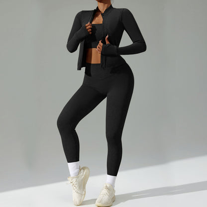 Aura™️ 3 Piece Jacket, Bra & Leggings Set